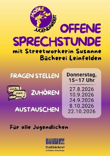 Plakat Offene Sprechstunde