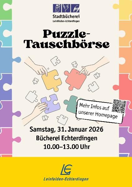 Plakat "Puzzle-Tauschbörse"