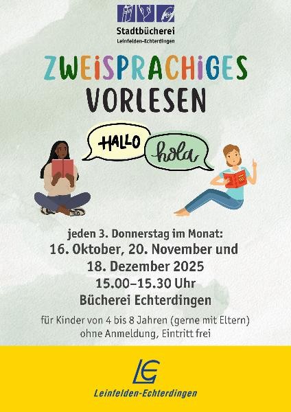 Plakat Zweisprachiges Vorlesen