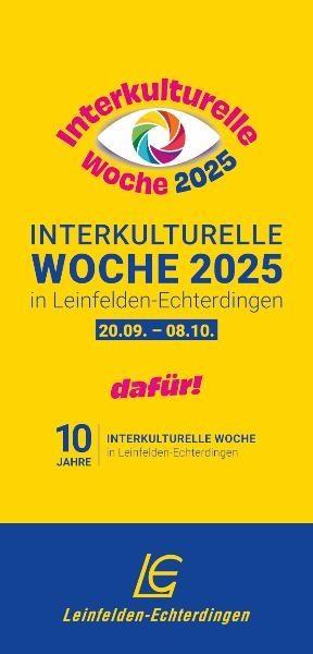 Titelseite des Programm Flyer der Interkulturellen Woche