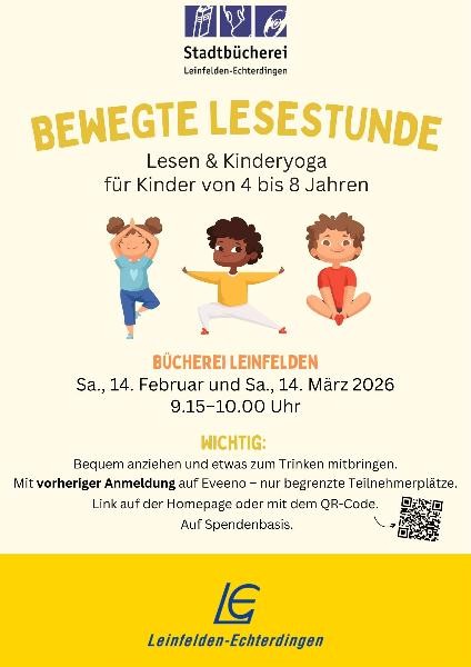 Plakat "Bewegte Lesestunde"