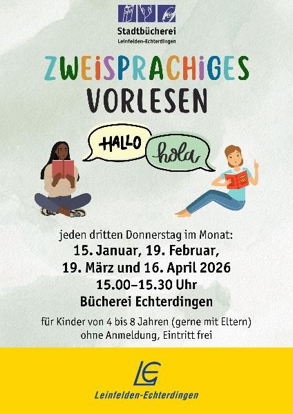 Plakat Zweisprachiges Vorlesen