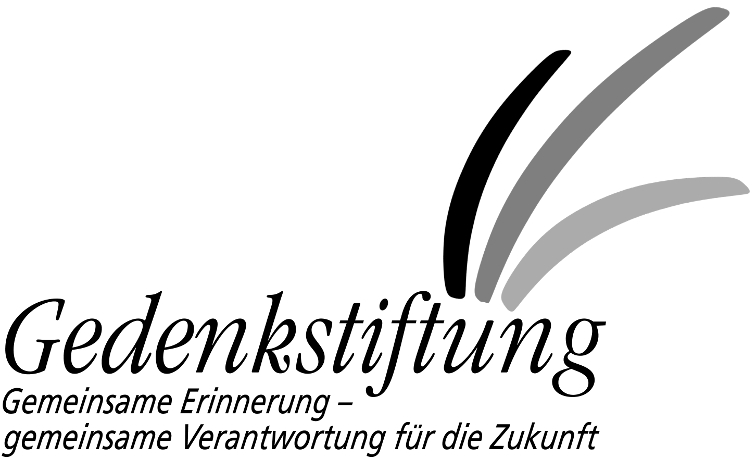 Logo der Gedenkstiftung – Unterzeile: „Gemeinsame Erinnerung – gemeinsame Verantwortung für die Zukunft“