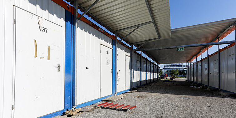 Container als Flüchtlingsunterkunft