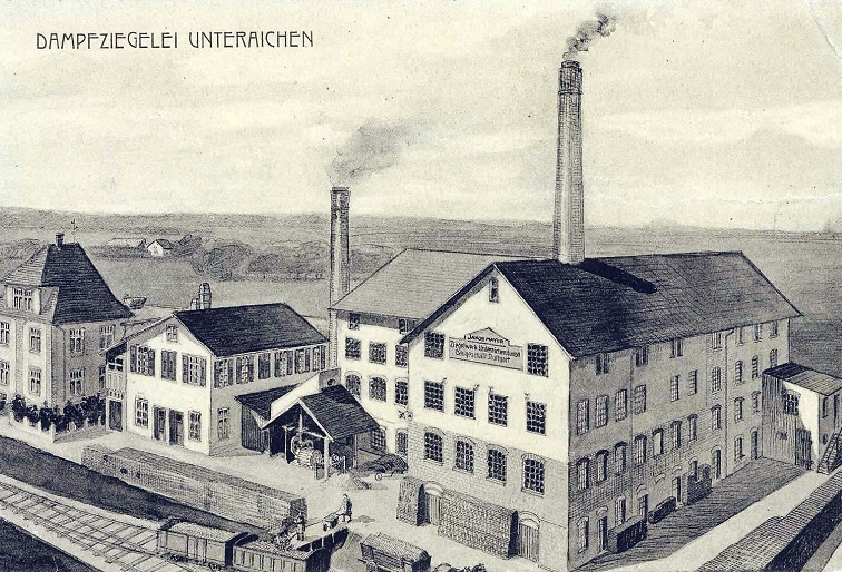 Dampfziegelei Unteraichen um 1915 Dampfziegelei Unteraichen um 1915