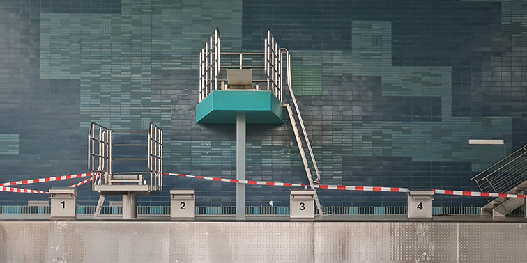 Gartenhallenbad in Leinfelden Innenansicht des Gartenhallenbads