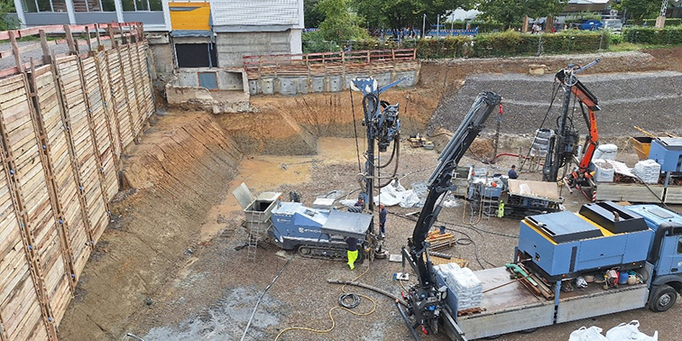 Gartenhallenbad Leinfelden Baustelle Neubau Gartenhallenbad in Leinfelden