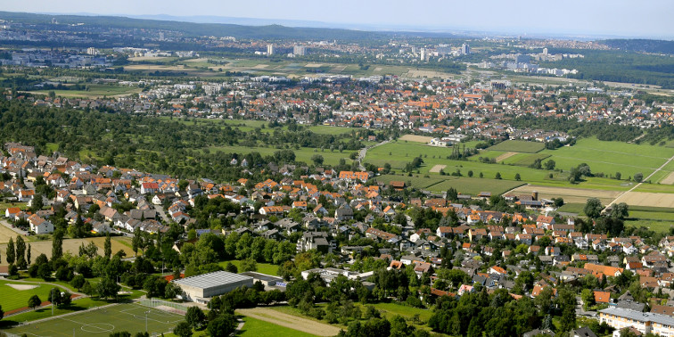 Die Fakten in Kürze Luftbild von Leinfelden-Echterdingen