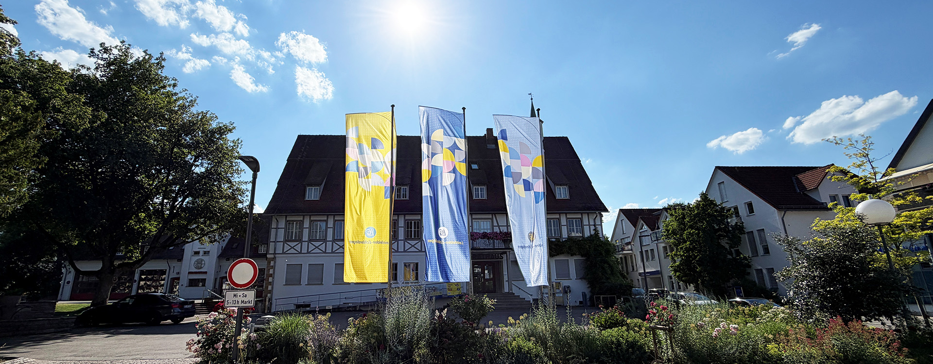 Zur Seite der Stadtverwaltung Rathaus Leinfelden am Marktplatz