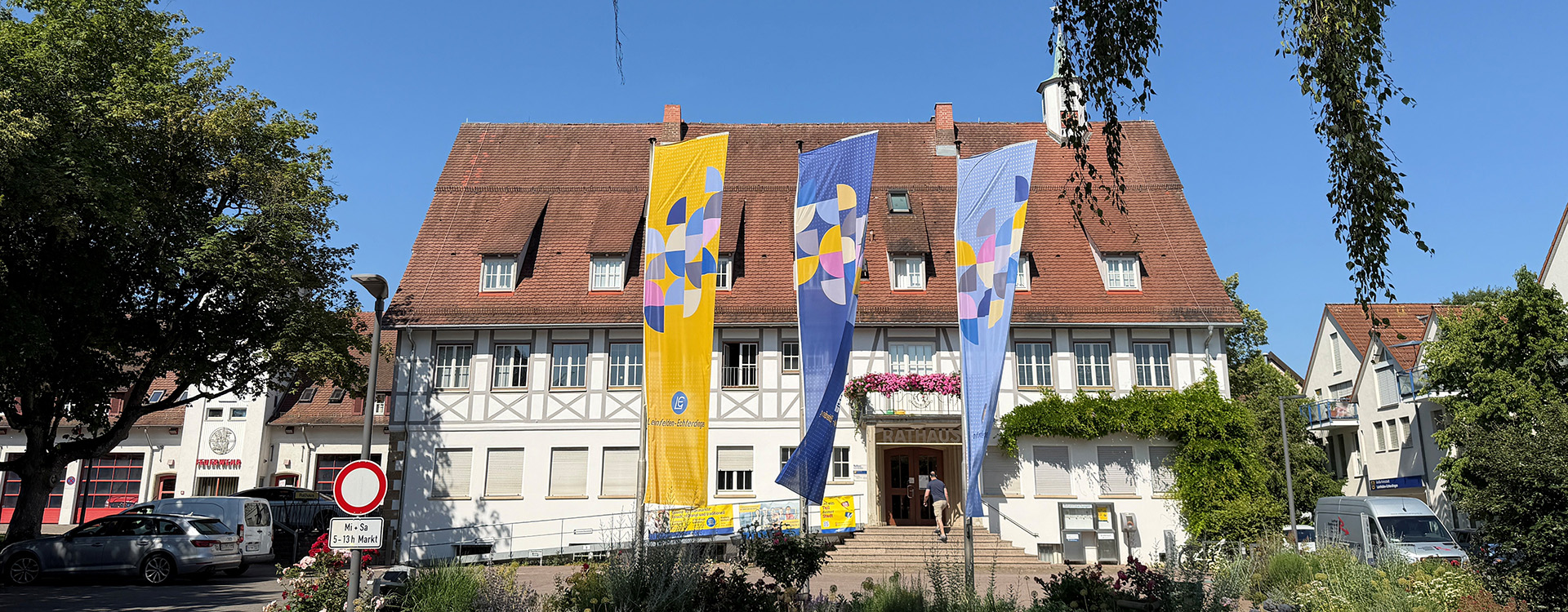 Rathaus Leinfelden am Marktplatz