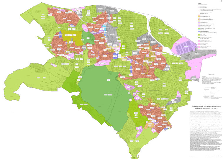 Bodenrichtwertkarte 01.01.2023
