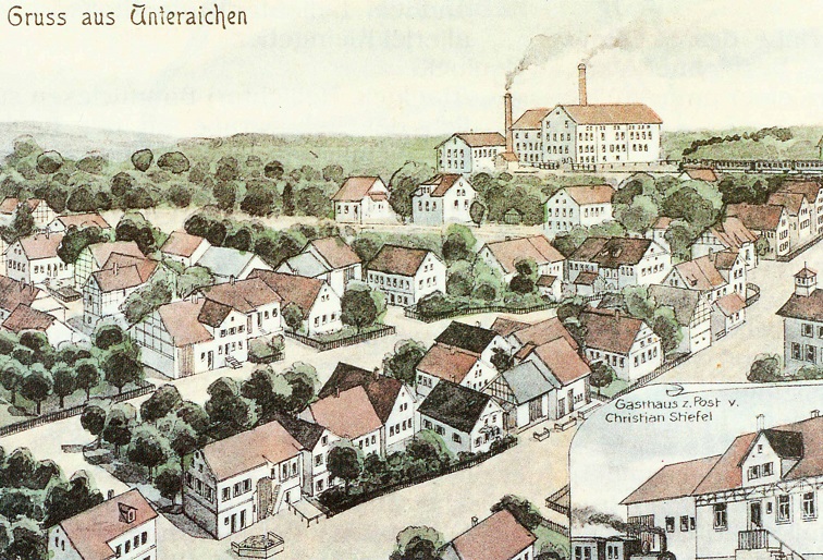 Postkarte aus Unteraichen von 1910 Postkarte aus Unteraichen von 1910