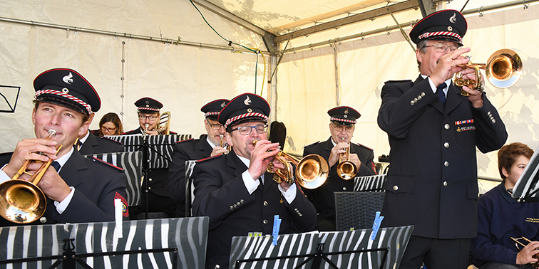 Der Spielmannszug der Freiwilligen Feuerwehr Leinfelden-Echterdingen
