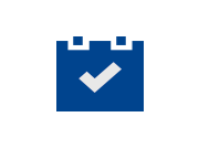 Icon Termine Grafisches Icon mit Kalenderblatt