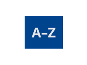Grafisches Icon mit den Buchstaben A-Z