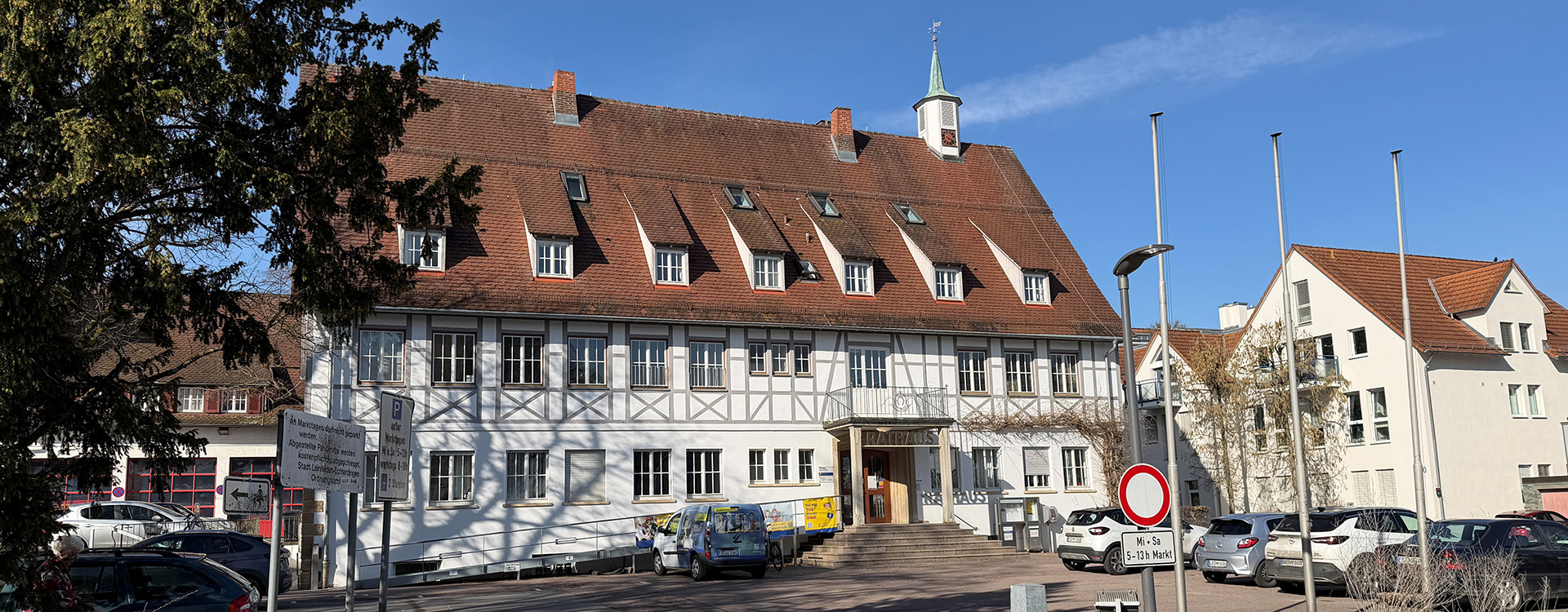 Rathaus Leinfelden am Marktplatz